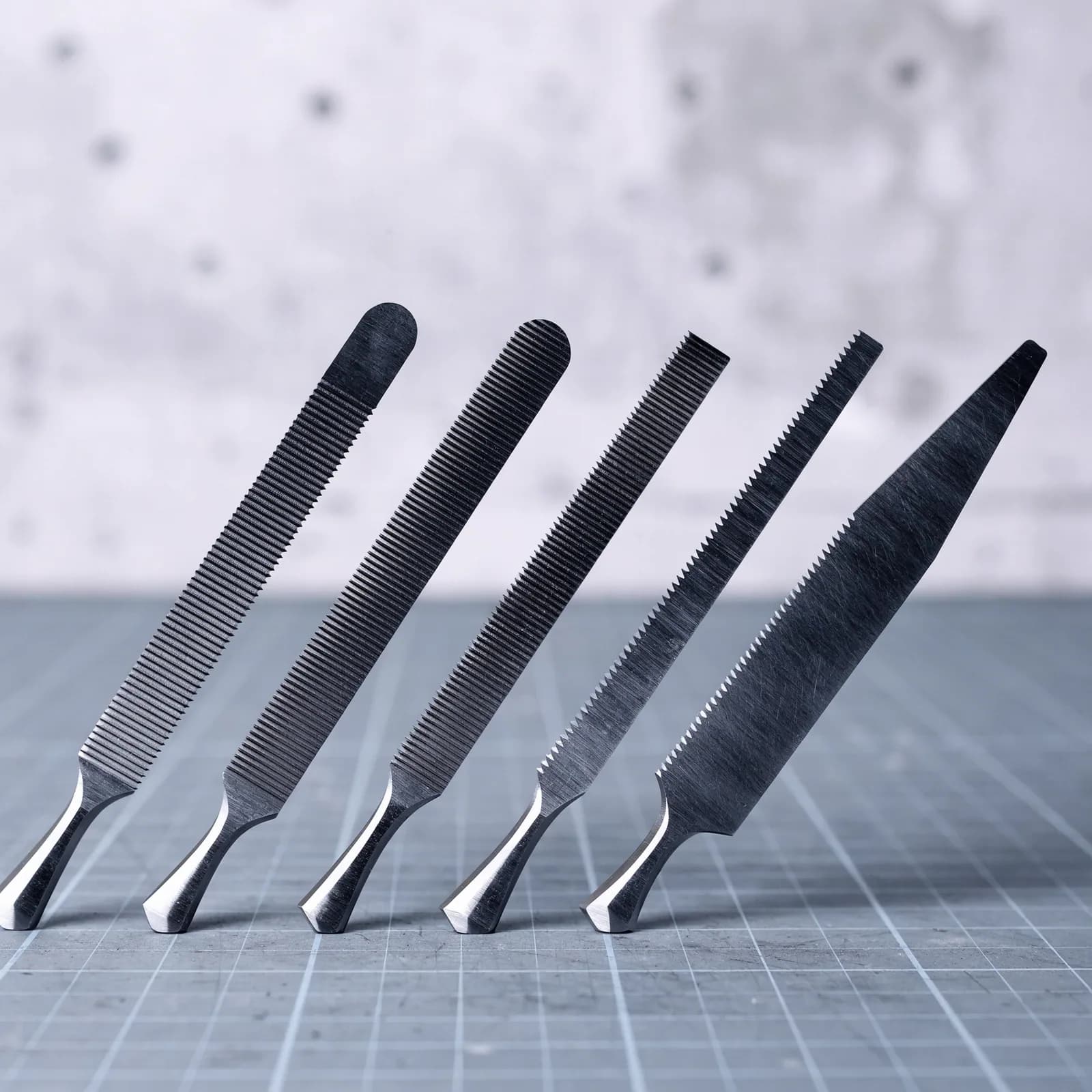 Needle File Set, Cut 2 — Six shapes, 140 mm, medium cut